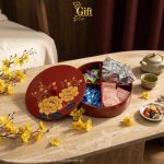 Hộp mứt tết sơn mài - Quà tết doanh nghiệp
