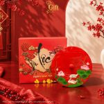 Hộp mứt tết sơn mài - Quà tết doanh nghiệp