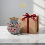 Lọ Hoa Gốm Bát Tràng Vẽ Hoa Đào