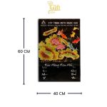 Tranh Lịch Sơn Mài Cá Chép Hoa Sen Đắp Nổi | Quà Tết Doanh Nghiệp 2027