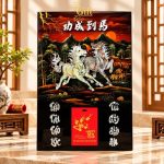 Tranh Lịch Sơn Mài Mã Đáo Thành Công Cẩn Ốc Nền Ấm | Quà Tết Doanh Nghiệp 2027