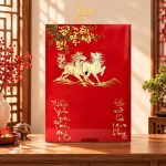 Tranh Lịch Sơn Mài Mã Đáo Thành Công Đắp Nổi Nền Đỏ | Quà Tết Doanh Nghiệp 2027